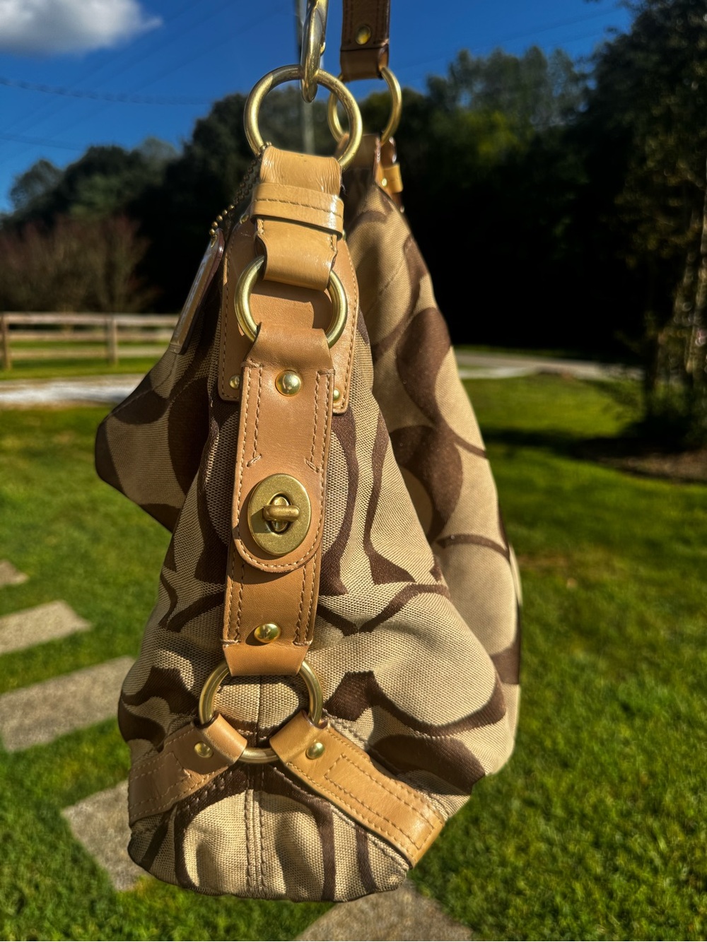 Vintage Coach Carly Large